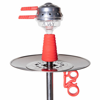 Amy Deluxe German hookah shisha set,  ss09 Stick Steel Plus